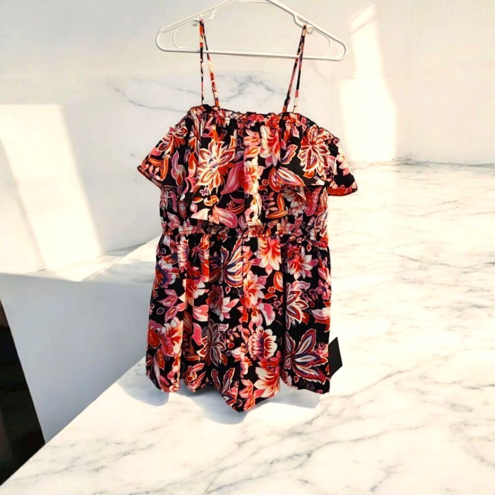 NWT Lulus Floral Romper Size XL